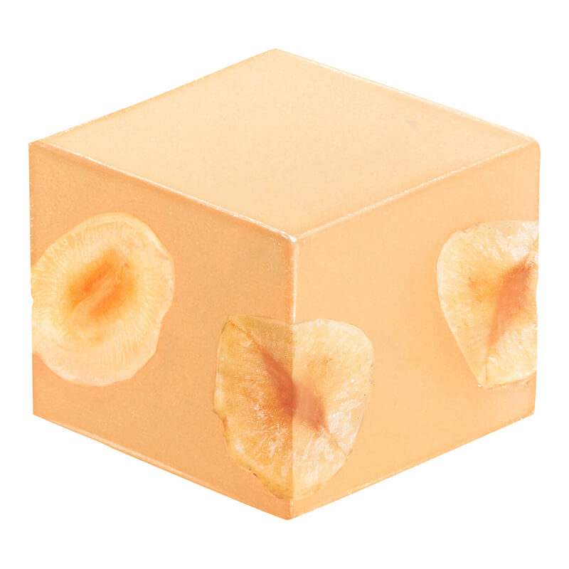 Cream-Würfel weiße Schokolade mit Haselnüssen aus dem Piemont von Caffarel, 100 g weitere Ansicht Cream-Würfel weiße Schokolade mit Haselnüssen aus dem Piemont von Caffarel, 100 g