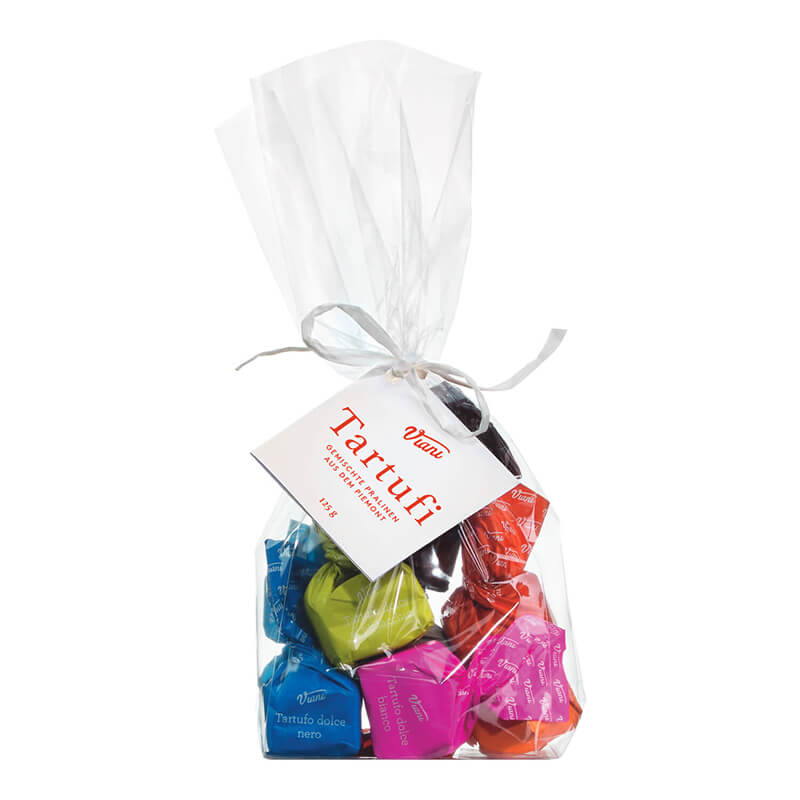 Tartufi dolci del Piemonte - Trüffelpralinen gemischt mit 9 Sorten, 125 g