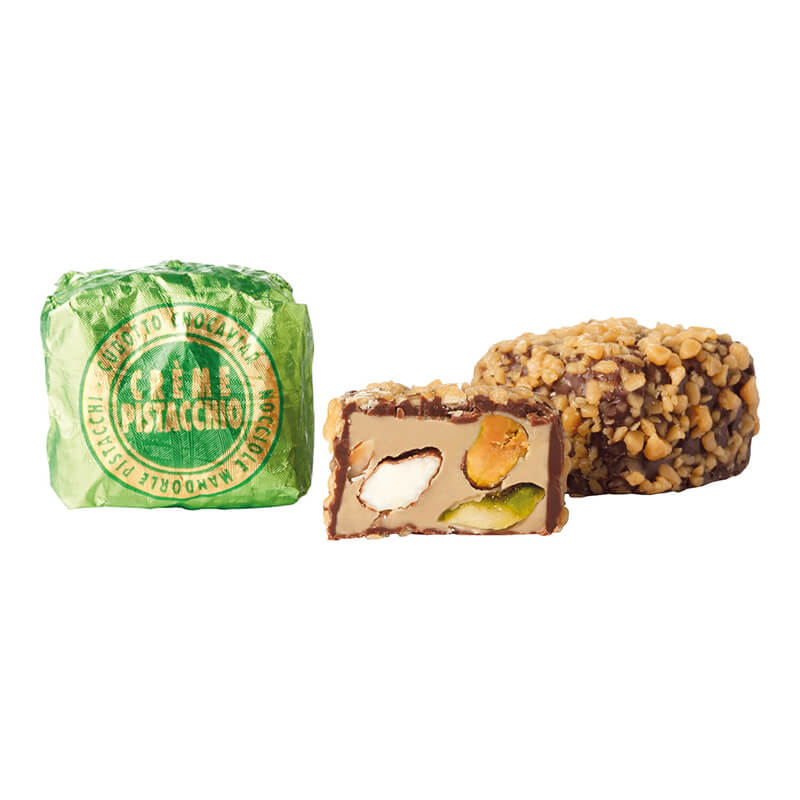 Praline aus Zartbitterschokolade mit Pistaziencreme von Venchi, 100 g