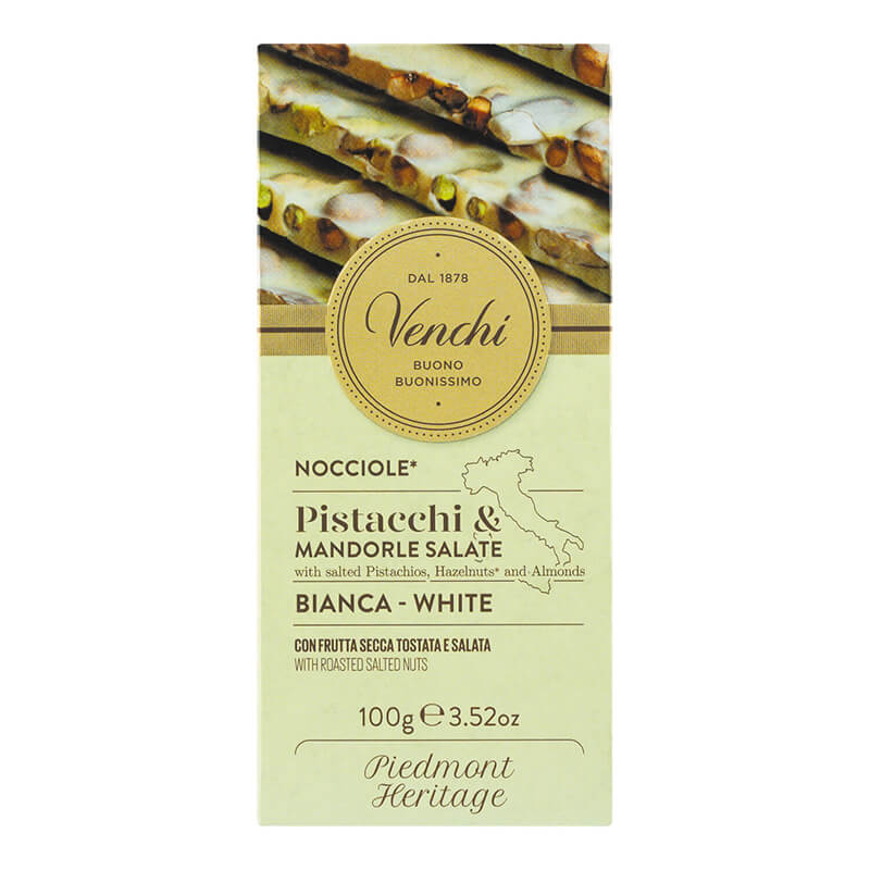 Weiße Schokolade mit gesalzenen Nüssen von Venchi, 100 g