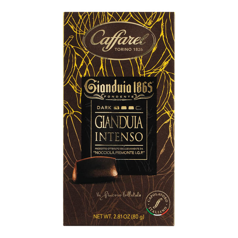 Zartbitterschokolade mit Gianduia von Caffarel, 80 g weitere Ansicht Zartbitterschokolade mit Gianduia von Caffarel, 80 g