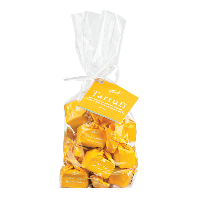 Tartufi dolci panna cotta - weiße Trüffelpralinen mit Panna Cotta, 200 g weitere Ansicht Tartufi dolci panna cotta - weiße Trüffelpralinen mit Panna Cotta, 200 g