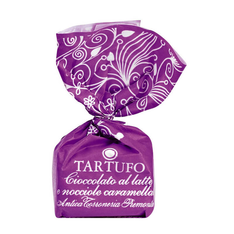 Tartufi dolci cioccolato e nocciole caramellate - Trüffelpralinen mit karamellisierten Haselnüssen von Antica Torroneria Piemontese, 1 kg weitere Ansicht Tartufi dolci cioccolato e nocciole caramellate - Trüffelpralinen mit karamellisierten Haselnüssen von Antica Torroneria Piemontese, 1 kg