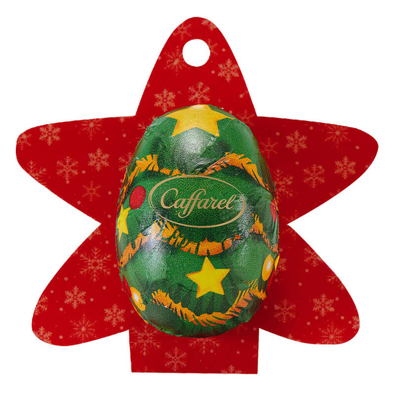 Weihnachtsbaum aus Milchschokolade zum Hängen von Caffarel, 10 g weitere Ansicht Weihnachtsbaum aus Milchschokolade zum Hängen von Caffarel, 10 g