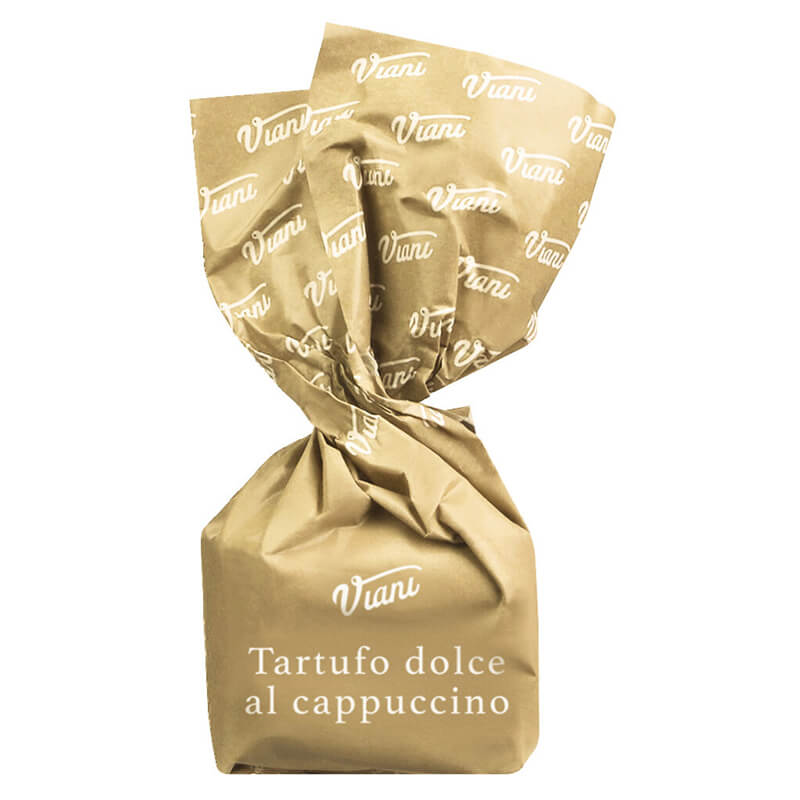 Tartufi dolci al cappuccino - weiße Trüffelpralinen mit Kaffee, 200 g weitere Ansicht Tartufi dolci al cappuccino - weiße Trüffelpralinen mit Kaffee, 200 g