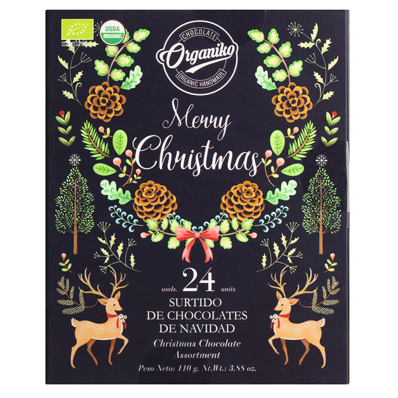 Mini Bio Schokoladentafeln in Geschenkpackung von Chocolate Organiko, 110 g weitere Ansicht Mini Bio Schokoladentafeln in Geschenkpackung von Chocolate Organiko, 110 g