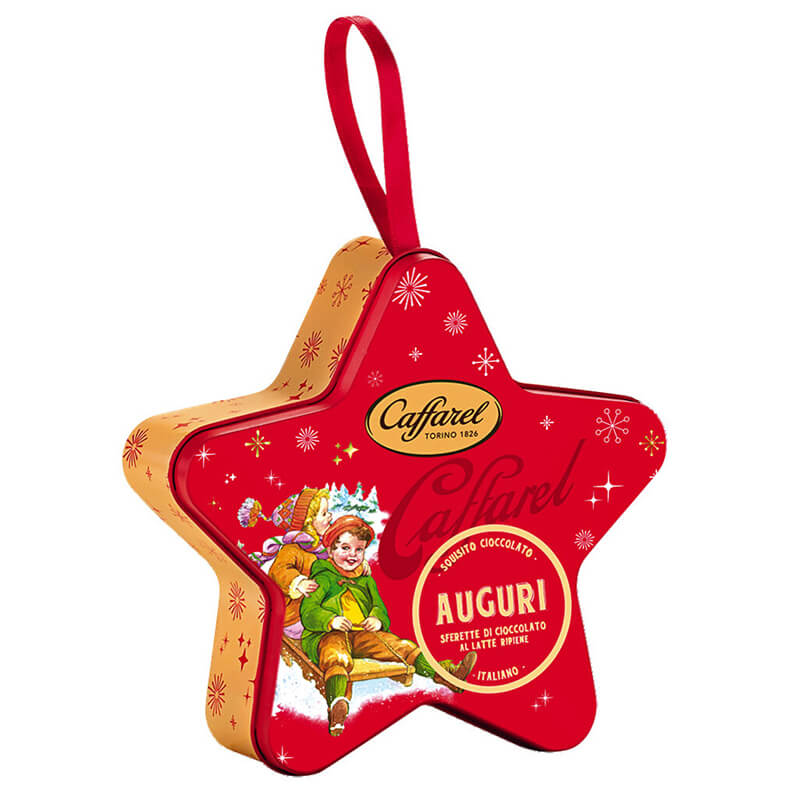 Pralinen Geschenkbox Weihnachten in Sternenform von Caffarel, 85 g weitere Ansicht Pralinen Geschenkbox Weihnachten in Sternenform von Caffarel, 85 g