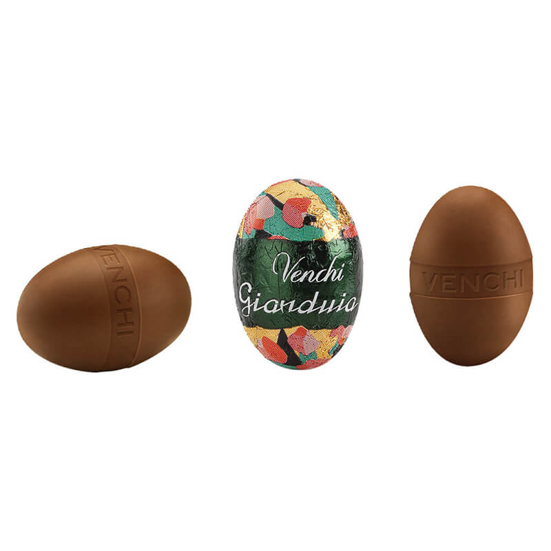 Ostereier Gianduia Classic aus Haselnuss-Nougat-Schokolade von Venchi, 100 g weitere Ansicht Ostereier Gianduia Classic aus Haselnuss-Nougat-Schokolade von Venchi, 100 g