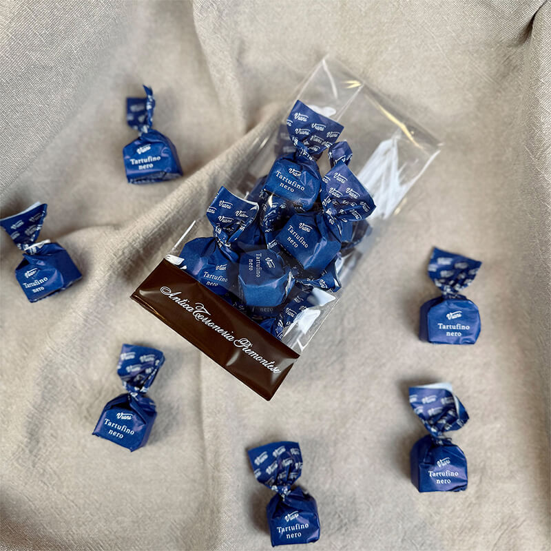 Tartufini dolci neri - dunkle Mini Schokoladentrüffel, 100 g