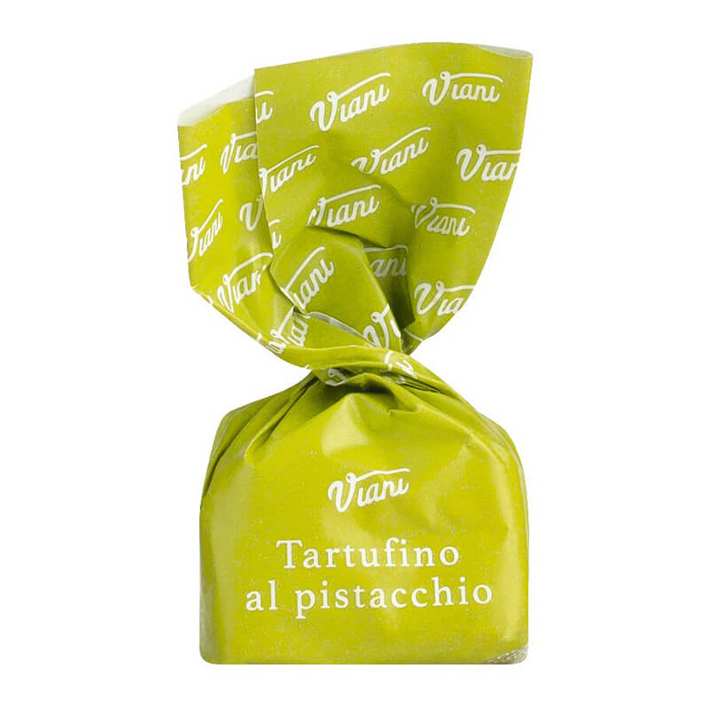 Tartufini dolci al pistacchio - helle Mini Schokoladentrüffel mit Pistazien, 100 g