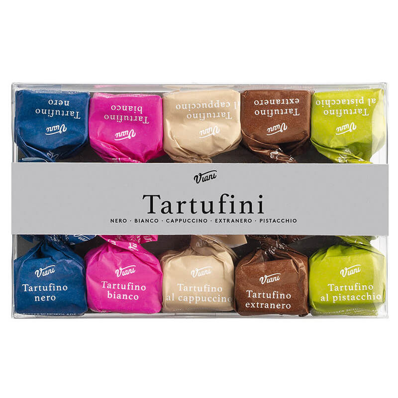 Tartufini dolci misti - Mini Schokoladentrüffel gemischt, 10er Packung, 70 g weitere Ansicht Tartufini dolci misti - Mini Schokoladentrüffel gemischt, 10er Packung, 70 g