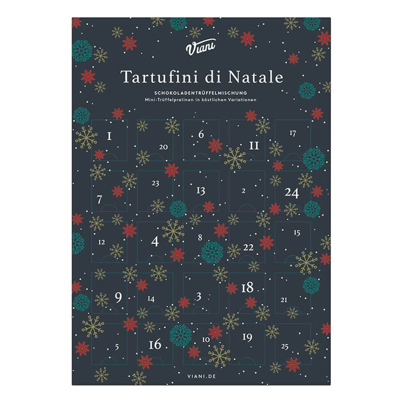 Adventskalender mit gemischten Tartufini dolci, 175 g weitere Ansicht Adventskalender mit gemischten Tartufini dolci, 175 g