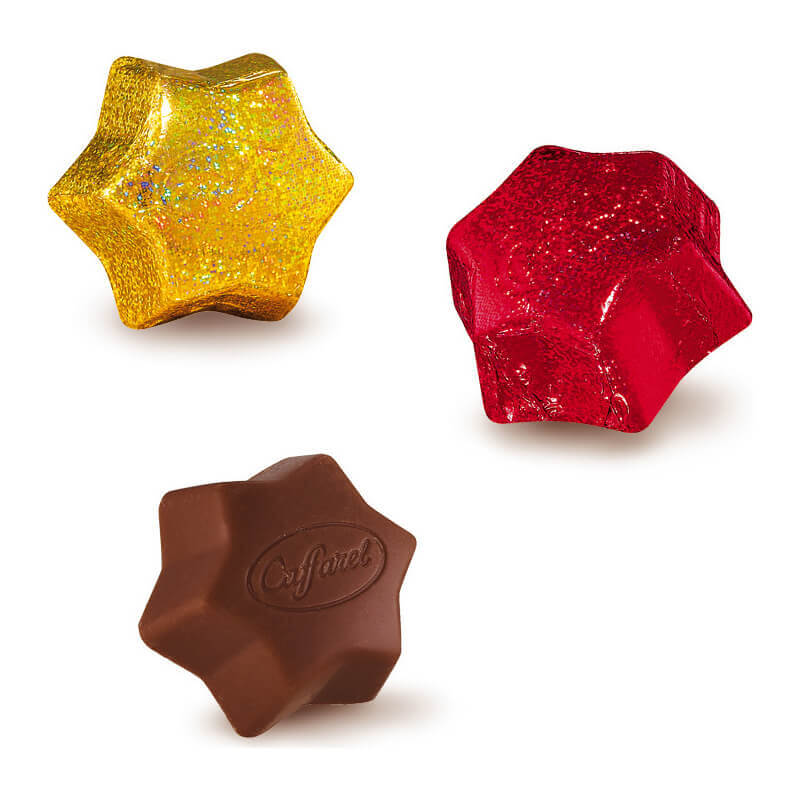 Schokosternchen aus Vollmilchschokolade - Pralinen von Caffarel, 100 g weitere Ansicht Schokosternchen aus Vollmilchschokolade - Pralinen von Caffarel, 100 g