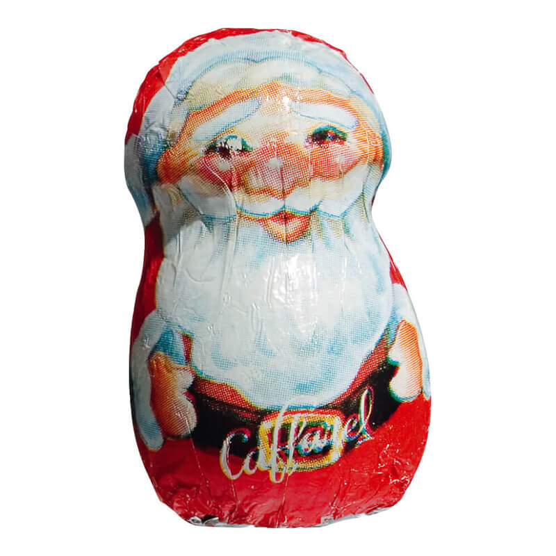 Mini Weihnachtsmänner mit Gianduia-Füllung von Caffarel, 100 g weitere Ansicht Mini Weihnachtsmänner mit Gianduia-Füllung von Caffarel, 100 g