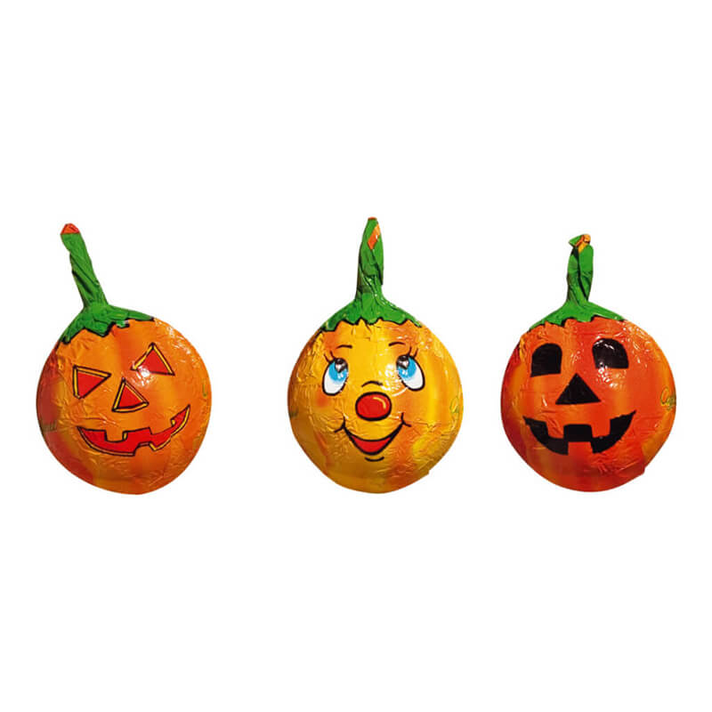 Halloween Kürbis Vollmilchschokolade mit Gianduiafüllung von Caffarel, 100 g weitere Ansicht Halloween Kürbis Vollmilchschokolade mit Gianduiafüllung von Caffarel, 100 g