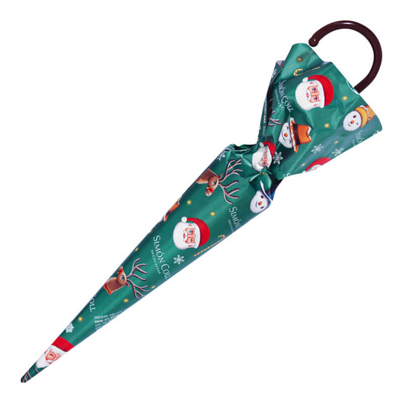 Sombrilla Navidad weihnachtliche Schokoladenschirme 3er Set von Simon Coll, 105 g weitere Ansicht Sombrilla Navidad weihnachtliche Schokoladenschirme 3er Set von Simon Coll, 105 g