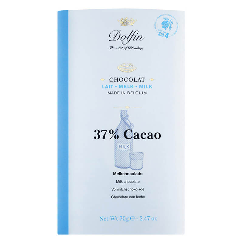 Dolfin Vollmilchschokolade, 70 g weitere Ansicht Dolfin Vollmilchschokolade, 70 g