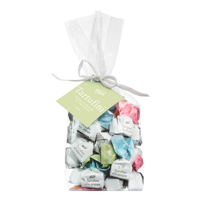 Tartufini dolci misti - Mini Schokoladentrüffel aromatisiert gemischt, 200 g weitere Ansicht Tartufini dolci misti - Mini Schokoladentrüffel aromatisiert gemischt, 200 g