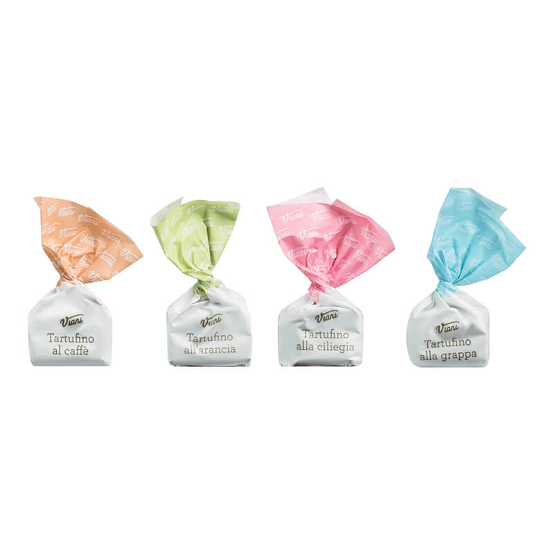 Tartufini dolci misti - Mini Schokoladentrüffel aromatisiert gemischt, 200 g weitere Ansicht Tartufini dolci misti - Mini Schokoladentrüffel aromatisiert gemischt, 200 g