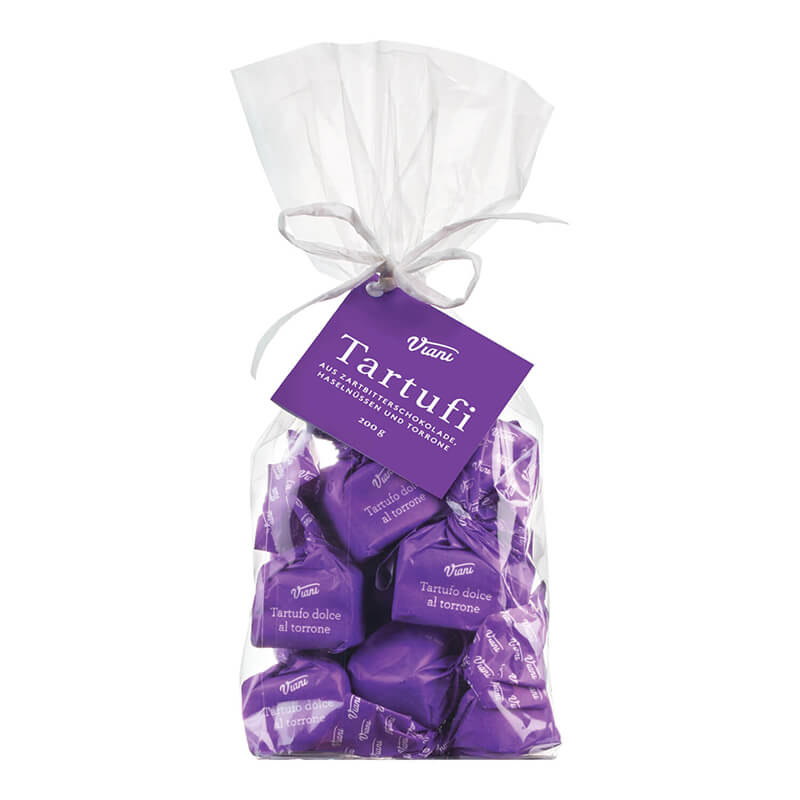 Tartufi dolci neri al torrone - Trüffelpralinen mit Nougat, 200 g weitere Ansicht Tartufi dolci neri al torrone - Trüffelpralinen mit Nougat, 200 g