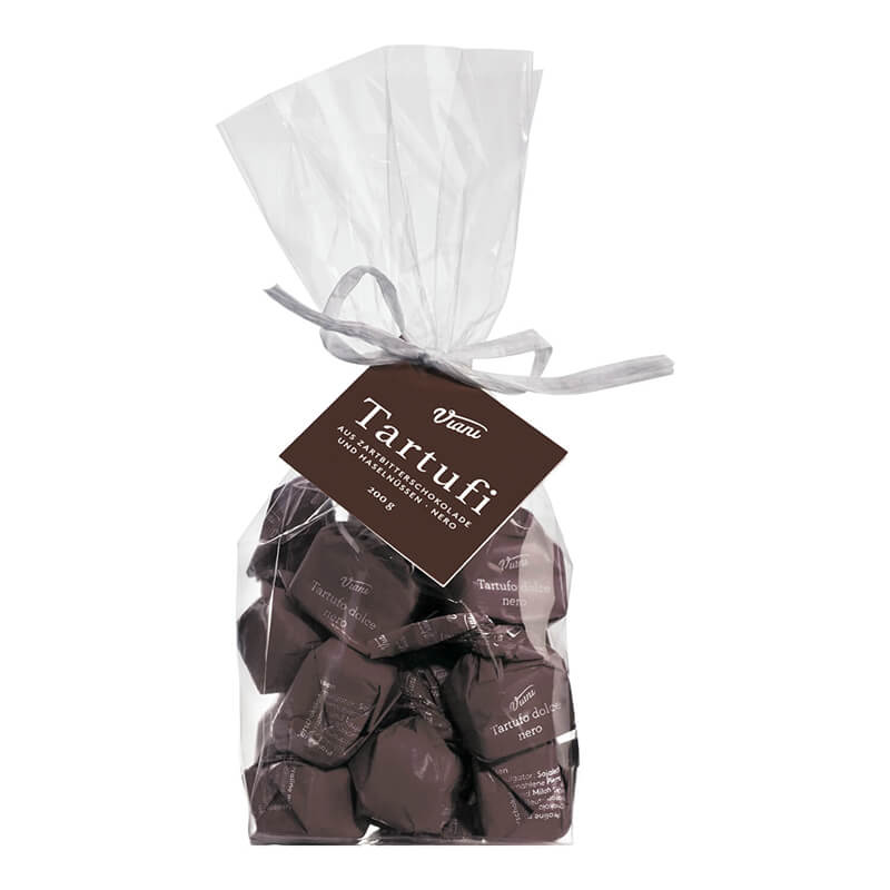 Tartufi dolci neri - dunkle Trüffelpralinen, braun 200 g
