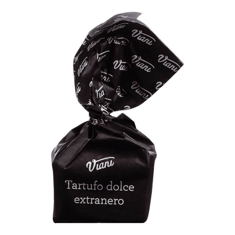 Tartufi dolci extraneri - Trüffelpralinen mit Zartbitterschokolade, schwarz 1 kg weitere Ansicht Tartufi dolci extraneri - Trüffelpralinen mit Zartbitterschokolade, schwarz 1 kg