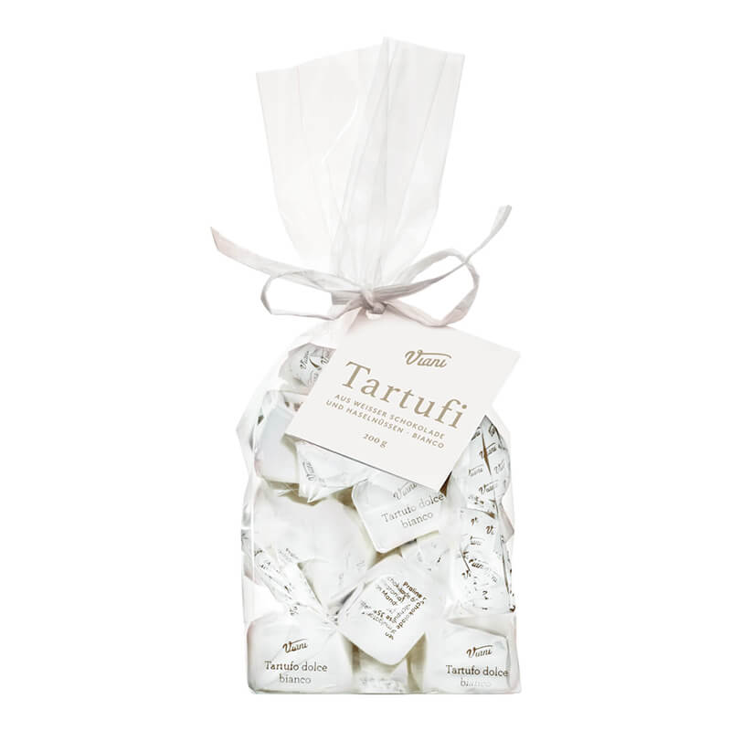 Tartufi dolci bianchi - weiße Trüffelpralinen, weiß 200 g