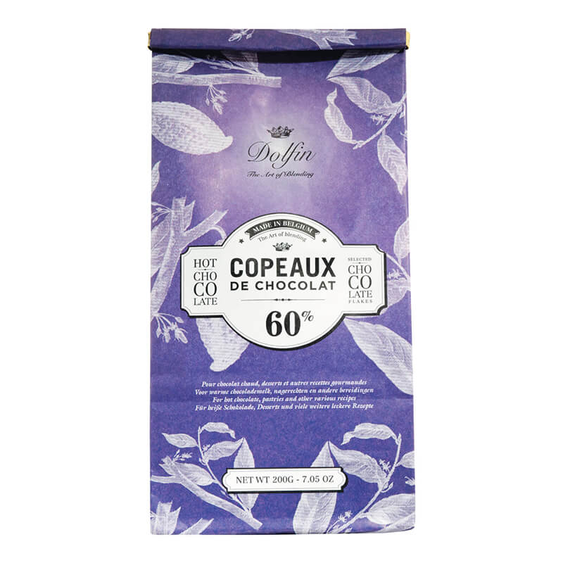 Dolfin Copeaux de Chocolat Trinkschokolade - Kakaogehalt 60%, 200 g weitere Ansicht Dolfin Copeaux de Chocolat Trinkschokolade - Kakaogehalt 60%, 200 g