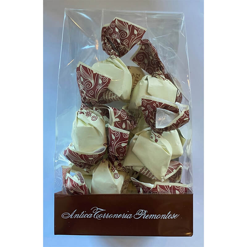 Tartufini dolci bianchi - weiße Mini Schokoladentrüffel von Antica Torroneria Piemontese, 100 g weitere Ansicht Tartufini dolci bianchi - weiße Mini Schokoladentrüffel von Antica Torroneria Piemontese, 100 g