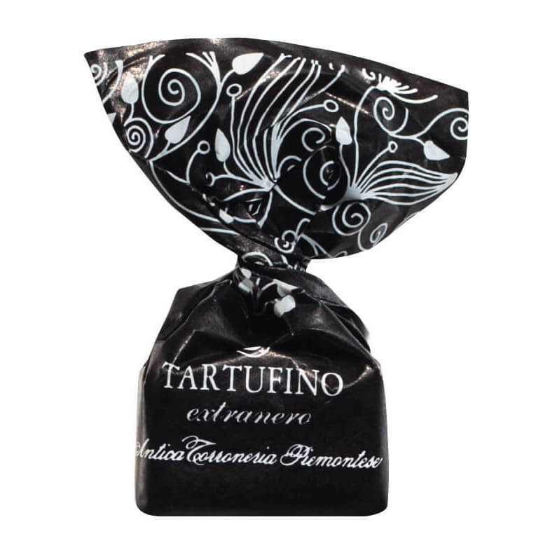 Tartufini dolci extraneri - Mini Schokoladentrüffel mit Zartbitterschokolade von Antica Torroneria Piemontese, 100 g
