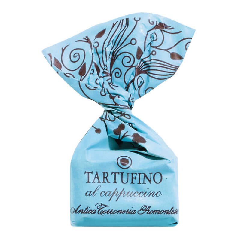 Tartufini dolci al cappuccino - helle Mini Schokoladentrüffel mit Cappuccinogeschmack von Antica Torroneria Piemontese, 100 g
