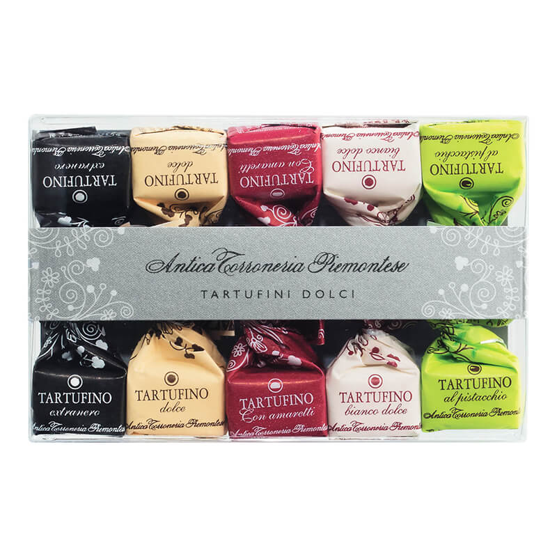 Tartufini dolci misti - Mini Schokoladentrüffel gemischt, 10er Packung von Antica Torroneria Piemontese, 70 g weitere Ansicht Tartufini dolci misti - Mini Schokoladentrüffel gemischt, 10er Packung von Antica Torroneria Piemontese, 70 g