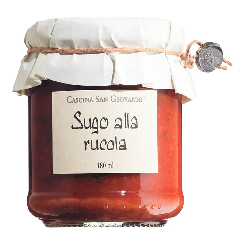 Sugo alla rucola - universelle Sauce mit Rauke von Cascina San Giovanni, 180 ml weitere Ansicht Sugo alla rucola - universelle Sauce mit Rauke von Cascina San Giovanni, 180 ml