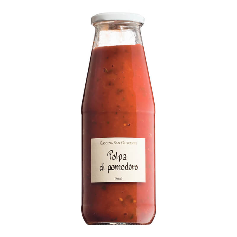 Polpa di pomodoro Tomatenconcassé von Cascina San Giovanni, 680 ml weitere Ansicht Polpa di pomodoro Tomatenconcassé von Cascina San Giovanni, 680 ml