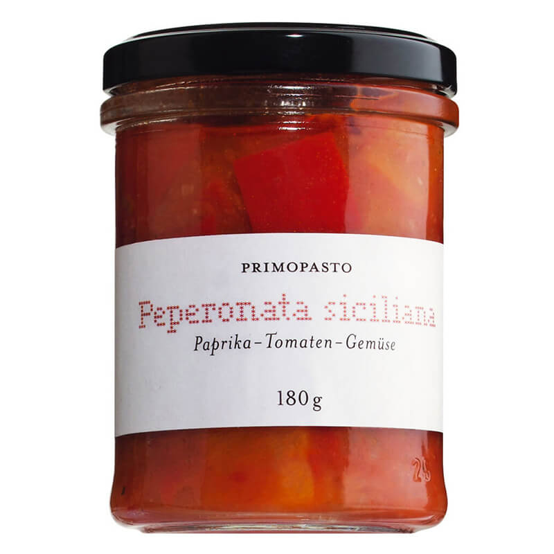 Peperonata siciliana - Paprika-Tomaten-Gemüse, 180 g