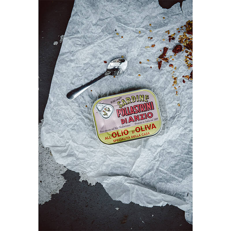 Sardinen in Olivenöl von Pollastrini, 100 g