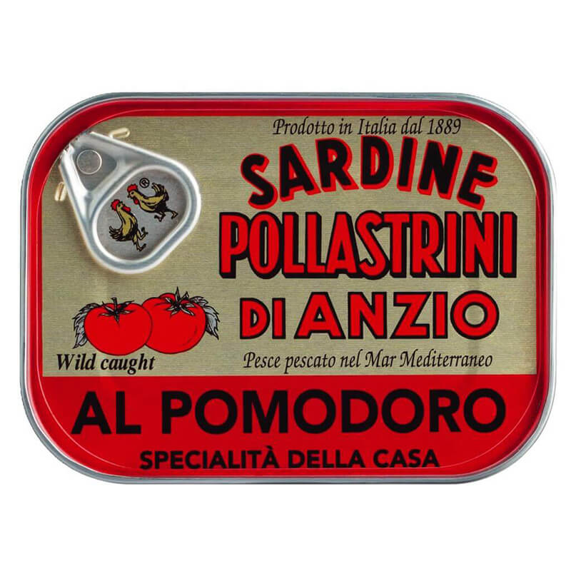 Sardinen in Tomatensauce von Pollastrini, 100 g weitere Ansicht Sardinen in Tomatensauce von Pollastrini, 100 g