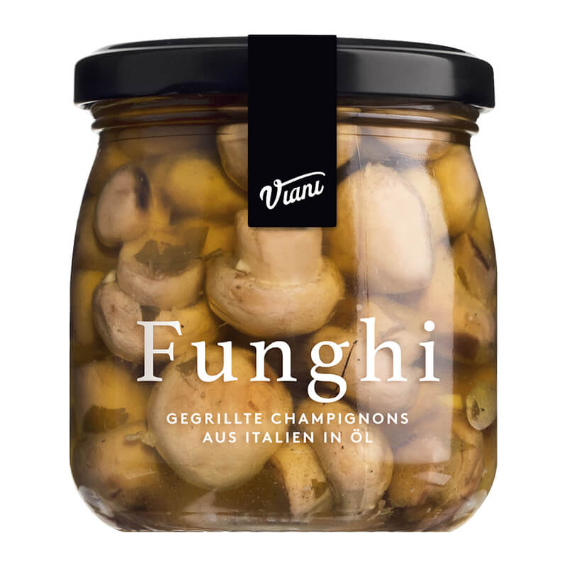 Funghi - Gegrillte Champignons in Olivenöl, 180 g