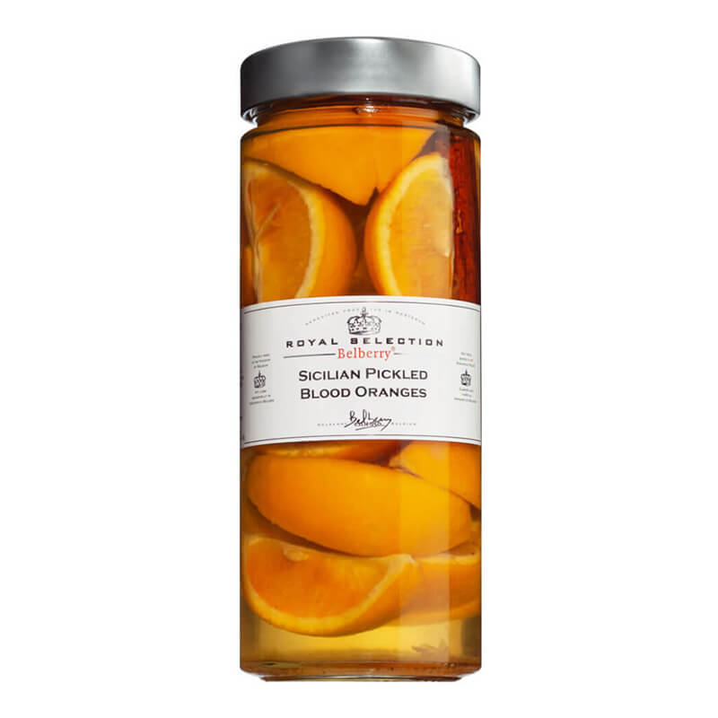 Blutorangen - Pickled Blood Oranges in Essigsud von Belberry, 625 g