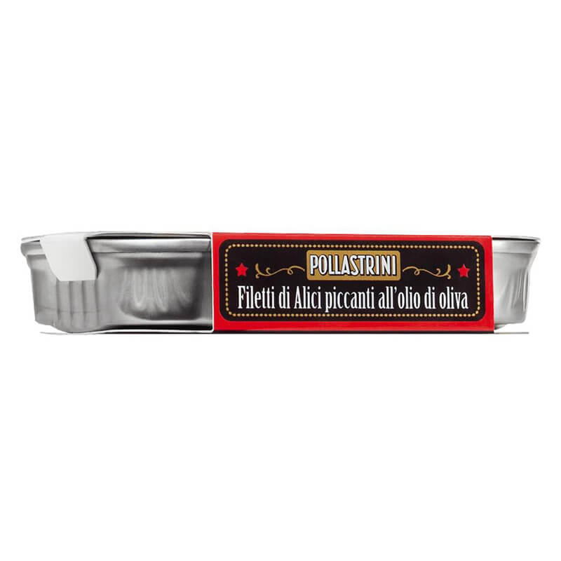 Sardellenfilets in Olivenöl mit Chili von Pollastrini, 100 g weitere Ansicht Sardellenfilets in Olivenöl mit Chili von Pollastrini, 100 g
