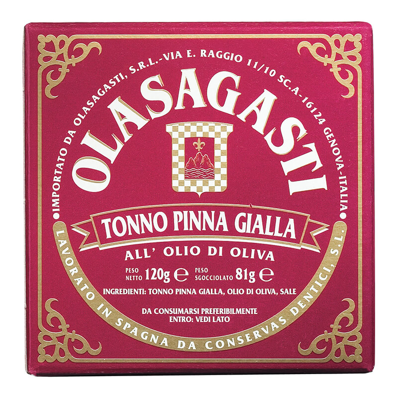 Tonno Pinna Gialla - feiner Gelbflossen Thunfisch von Olasagasti, 120 g weitere Ansicht Tonno Pinna Gialla - feiner Gelbflossen Thunfisch von Olasagasti, 120 g