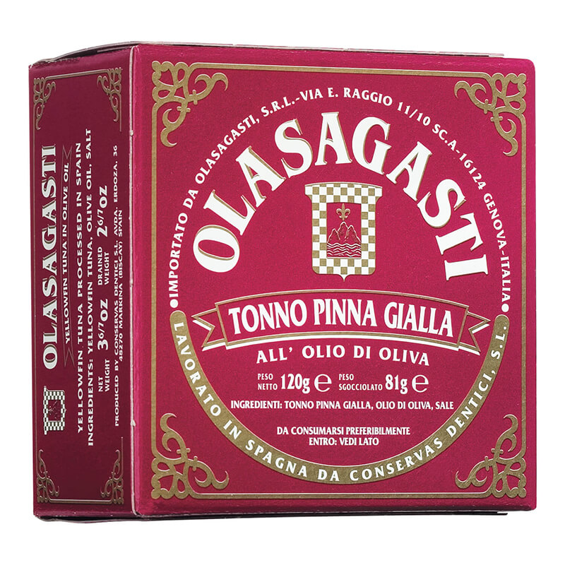 Tonno Pinna Gialla - feiner Gelbflossen Thunfisch von Olasagasti, 120 g weitere Ansicht Tonno Pinna Gialla - feiner Gelbflossen Thunfisch von Olasagasti, 120 g