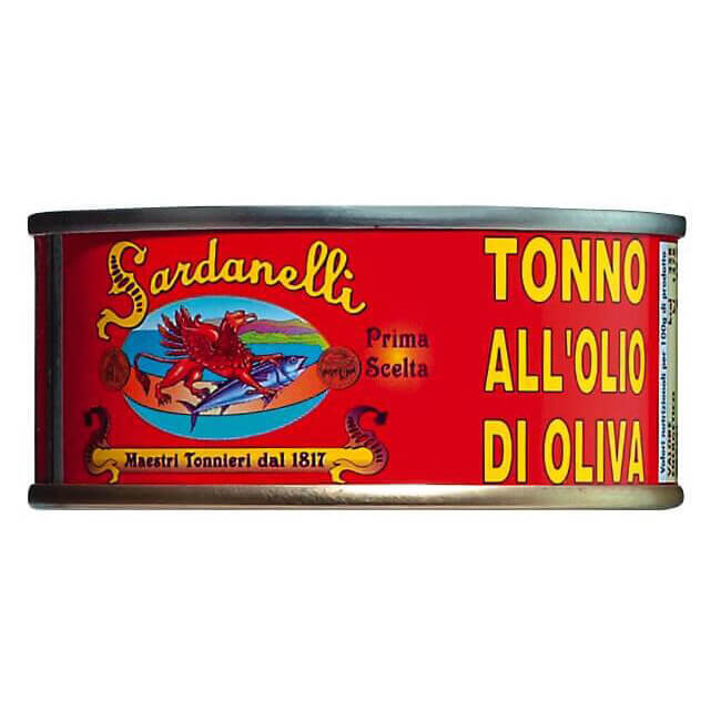 Gelbflossen-Thunfisch in Olivenöl son Sardanelli, 160 g