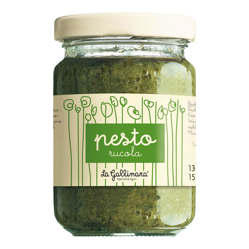 Aromatisches Raukenpesto von La Gallinara, 130 g weitere Ansicht Aromatisches Raukenpesto von La Gallinara, 130 g