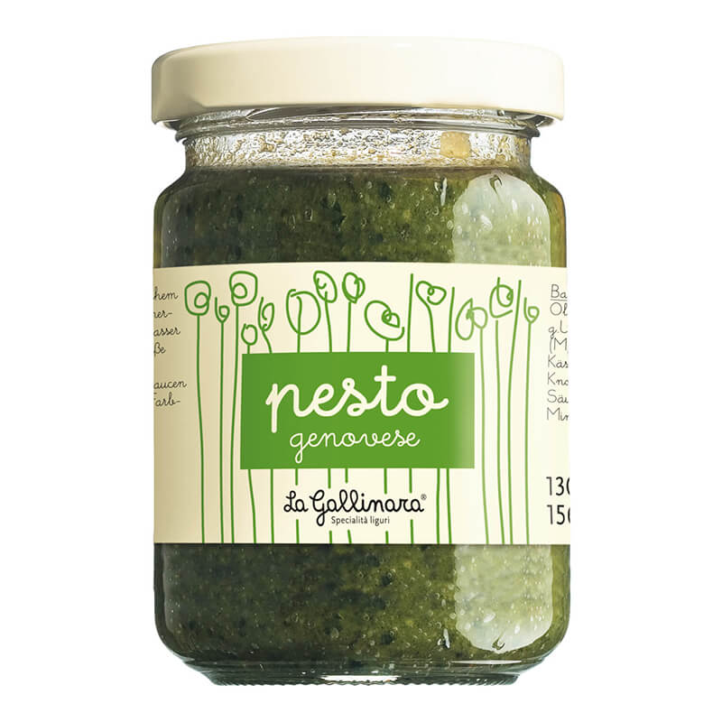 Pesto genovese - klassisches Basilikumpesto von La Gallinara, 130 g
