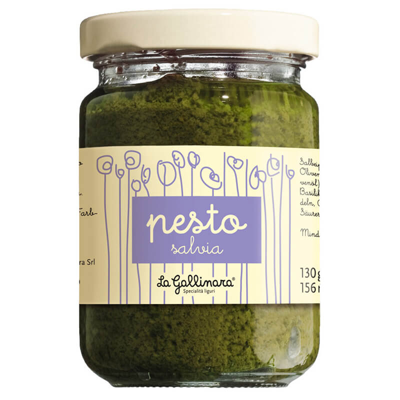 Pesto di salvia - Pesto mit Salbei von La Gallinara, 130 g weitere Ansicht Pesto di salvia - Pesto mit Salbei von La Gallinara, 130 g