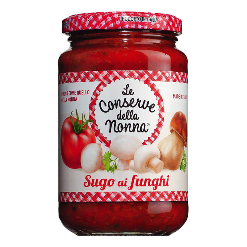 Sugo ai funghi - Tomatensauce mit Pilzen, 350 g weitere Ansicht Sugo ai funghi - Tomatensauce mit Pilzen, 350 g