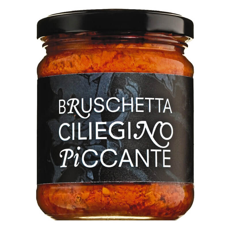 Bruschetta Ciliegino Piccante - pikanter Tomatenaufstrich, 200 g weitere Ansicht Bruschetta Ciliegino Piccante - pikanter Tomatenaufstrich, 200 g