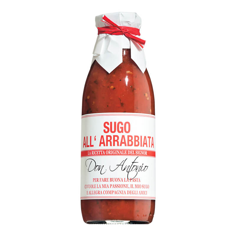 Sugo all'Arrabbiata - aromatische Tomatensauce mit Chili von Don Antonio, 480 ml