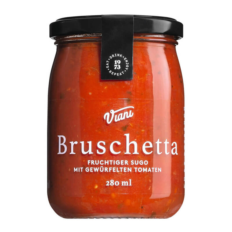 Bruschetta - Sugo aus Tomaten mit gewürfelten Tomaten, 280 ml